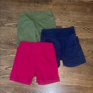 Sunzel Size Large Yoga Shorts Bundle